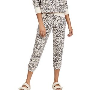Spiritual gangster cheetah leopard animal print relaxed cropped sweatpants